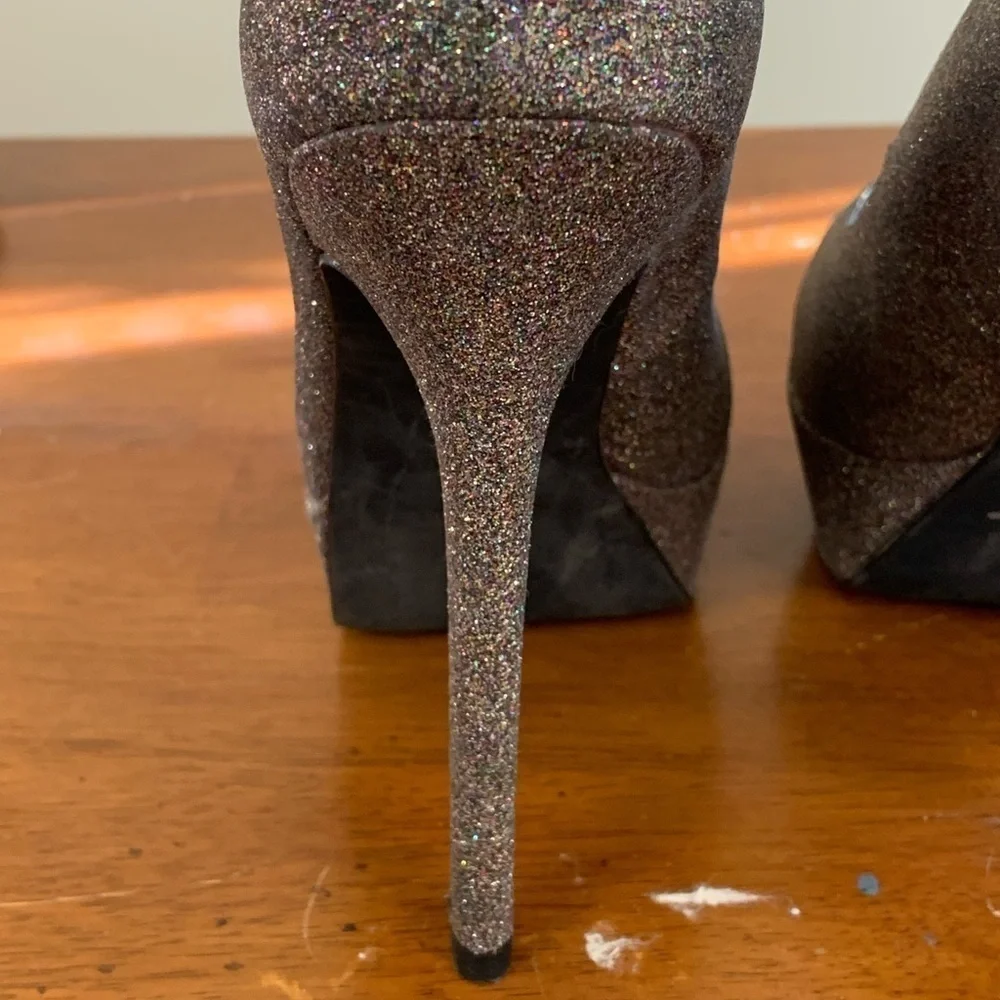 Steve Madden natali platform stiletto pumps size 7 5 in heel see pic-sm scuff